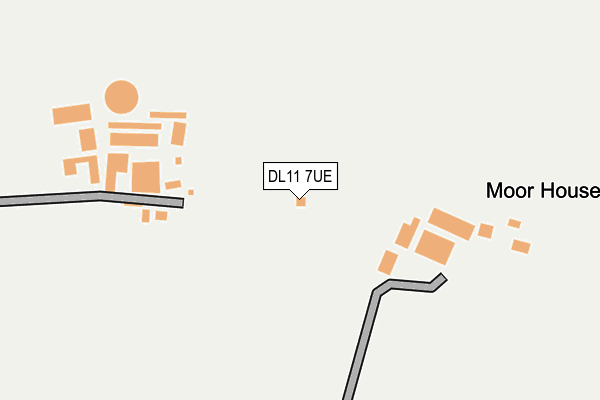 DL11 7UE map - OS OpenMap – Local (Ordnance Survey)