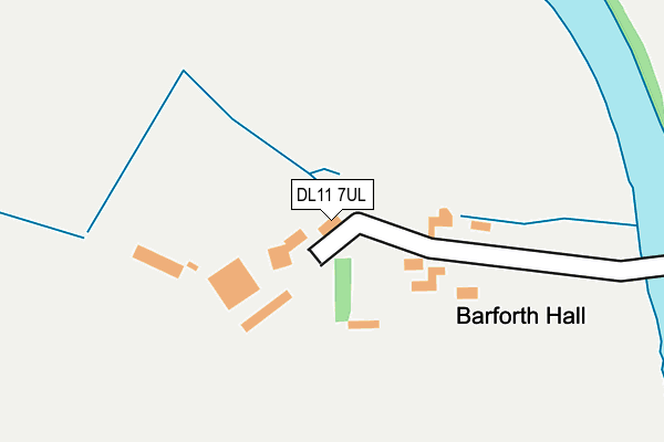 DL11 7UL map - OS OpenMap – Local (Ordnance Survey)