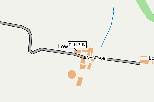 DL11 7UN map - OS OpenMap – Local (Ordnance Survey)