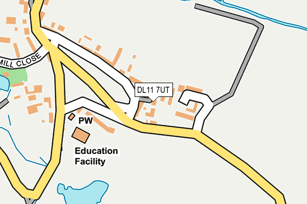 DL11 7UT map - OS OpenMap – Local (Ordnance Survey)