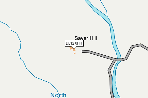DL12 0HH map - OS OpenMap – Local (Ordnance Survey)