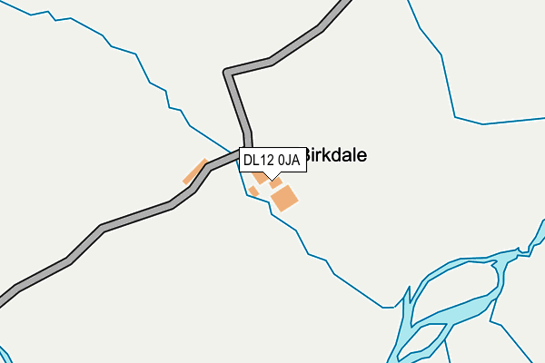 DL12 0JA map - OS OpenMap – Local (Ordnance Survey)