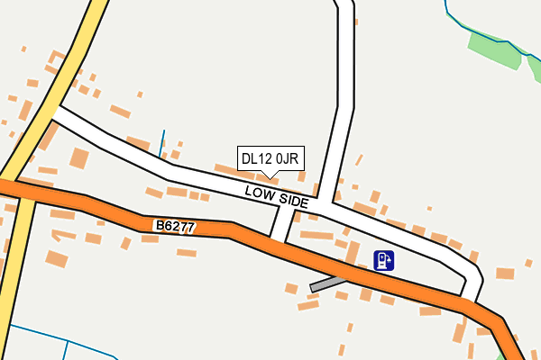 DL12 0JR map - OS OpenMap – Local (Ordnance Survey)