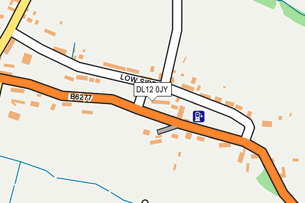 DL12 0JY map - OS OpenMap – Local (Ordnance Survey)