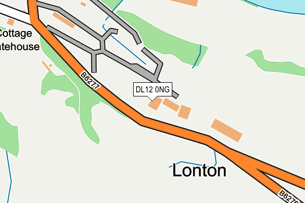 DL12 0NG map - OS OpenMap – Local (Ordnance Survey)