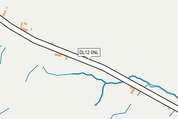 DL12 0NL map - OS OpenMap – Local (Ordnance Survey)