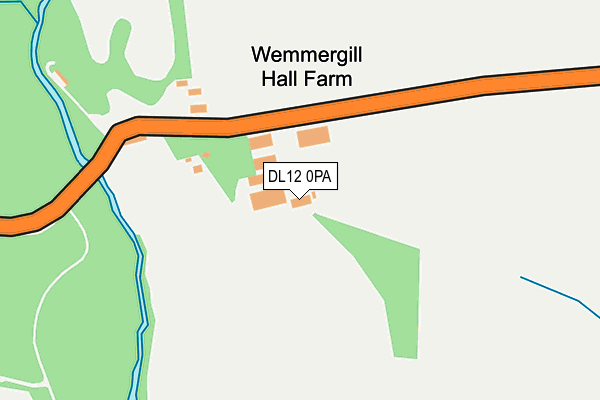 DL12 0PA map - OS OpenMap – Local (Ordnance Survey)
