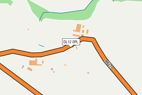 DL12 0PL map - OS OpenMap – Local (Ordnance Survey)