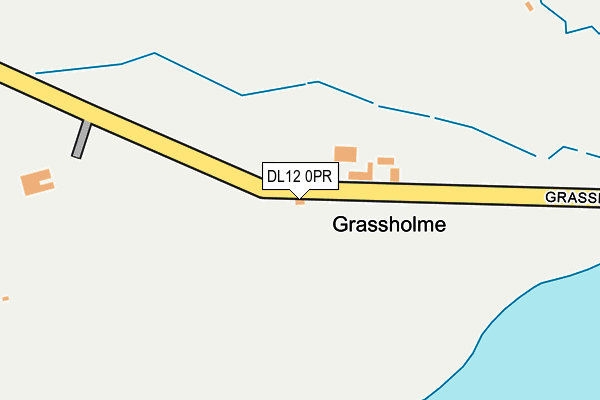 DL12 0PR map - OS OpenMap – Local (Ordnance Survey)