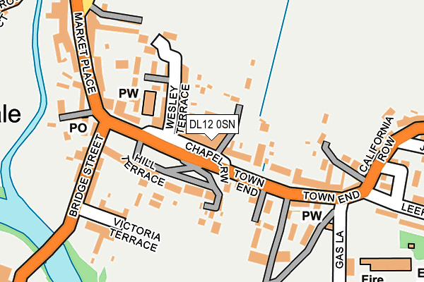 DL12 0SN map - OS OpenMap – Local (Ordnance Survey)