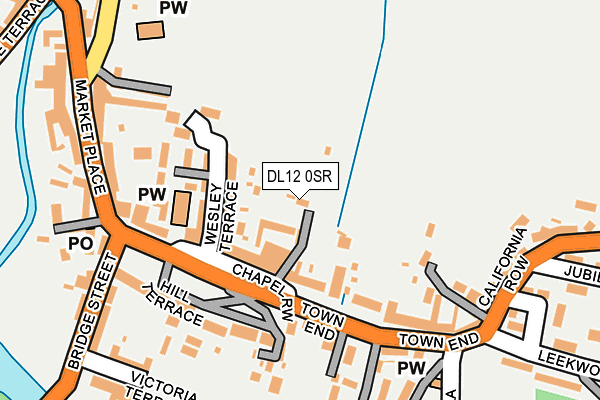 DL12 0SR map - OS OpenMap – Local (Ordnance Survey)