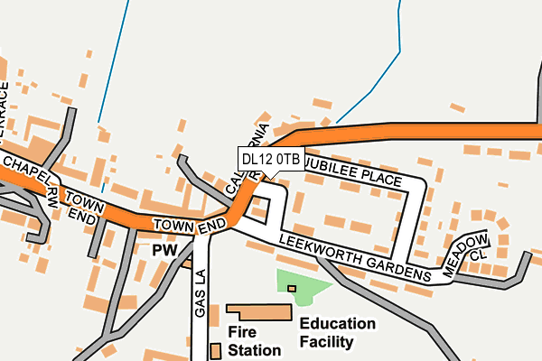 DL12 0TB map - OS OpenMap – Local (Ordnance Survey)