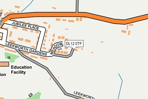 DL12 0TF map - OS OpenMap – Local (Ordnance Survey)