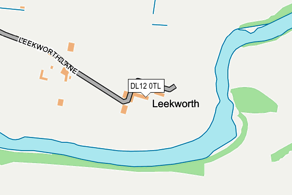 DL12 0TL map - OS OpenMap – Local (Ordnance Survey)