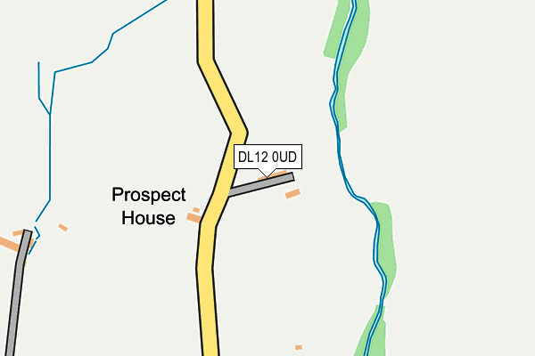 DL12 0UD map - OS OpenMap – Local (Ordnance Survey)