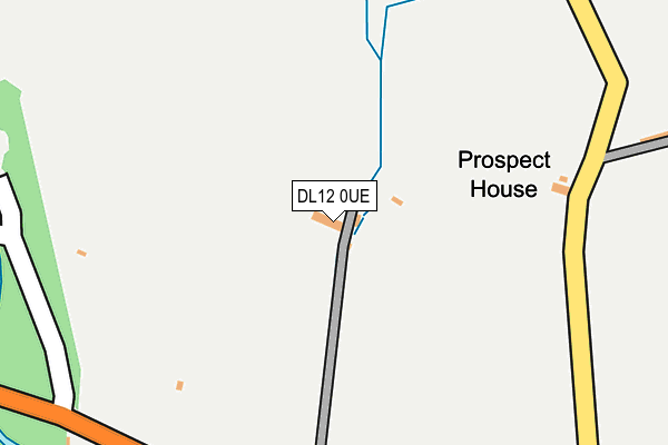 DL12 0UE map - OS OpenMap – Local (Ordnance Survey)