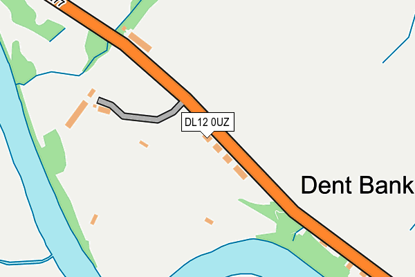 DL12 0UZ map - OS OpenMap – Local (Ordnance Survey)