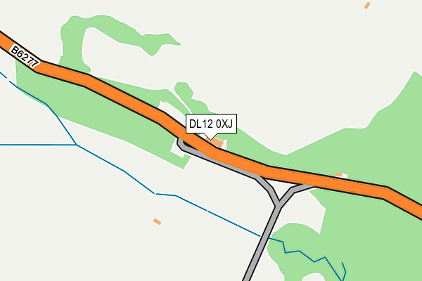 DL12 0XJ map - OS OpenMap – Local (Ordnance Survey)