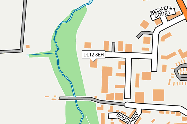 DL12 8EH map - OS OpenMap – Local (Ordnance Survey)