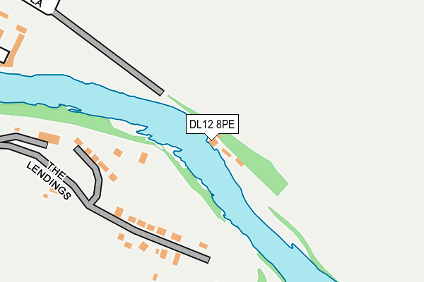 DL12 8PE map - OS OpenMap – Local (Ordnance Survey)