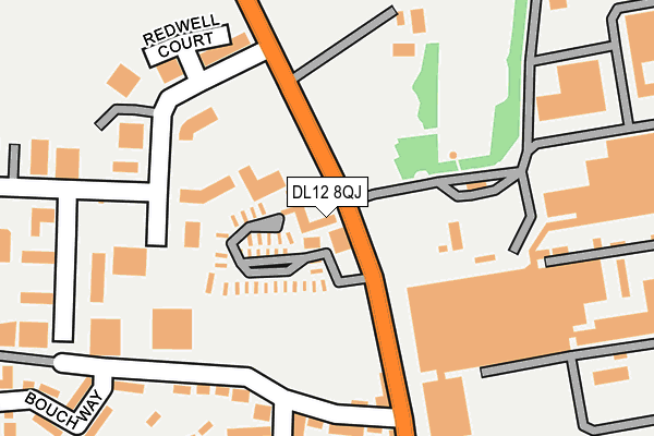 DL12 8QJ map - OS OpenMap – Local (Ordnance Survey)