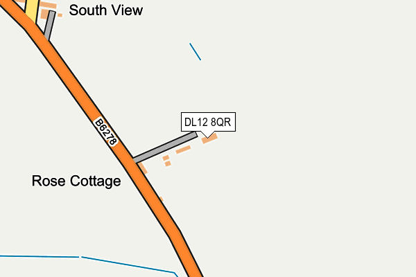 DL12 8QR map - OS OpenMap – Local (Ordnance Survey)