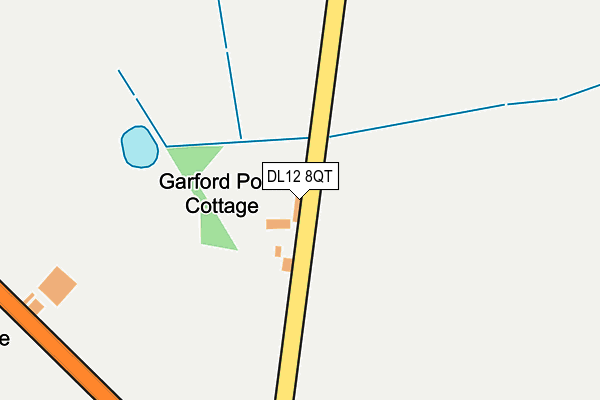 DL12 8QT map - OS OpenMap – Local (Ordnance Survey)
