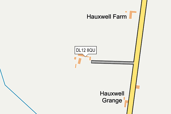 DL12 8QU map - OS OpenMap – Local (Ordnance Survey)