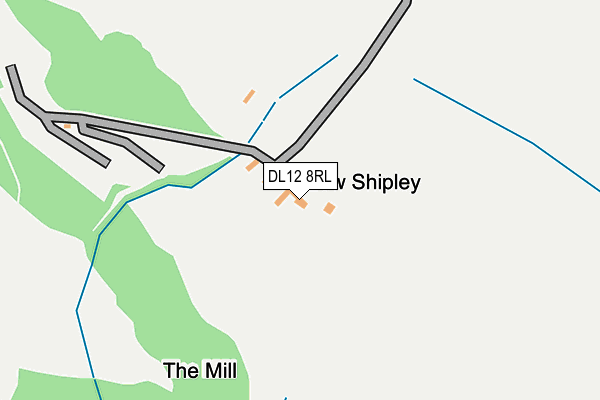 DL12 8RL map - OS OpenMap – Local (Ordnance Survey)