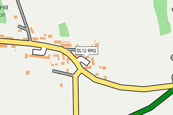 DL12 8RQ map - OS OpenMap – Local (Ordnance Survey)