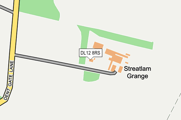 DL12 8RS map - OS OpenMap – Local (Ordnance Survey)