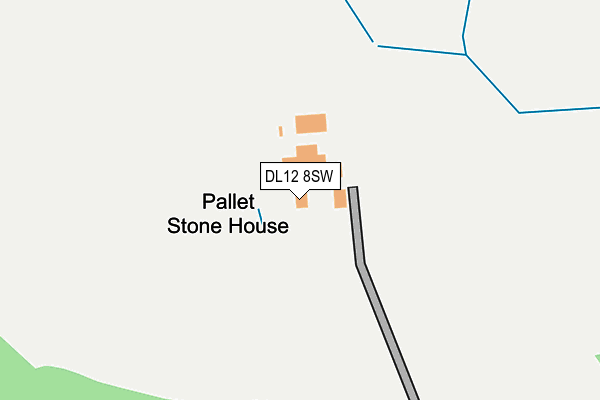 DL12 8SW map - OS OpenMap – Local (Ordnance Survey)