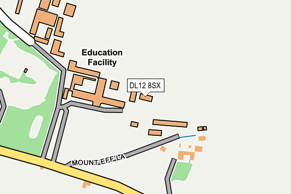 DL12 8SX map - OS OpenMap – Local (Ordnance Survey)