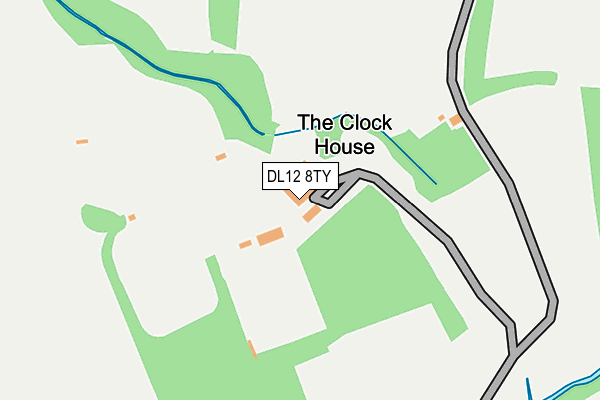 DL12 8TY map - OS OpenMap – Local (Ordnance Survey)