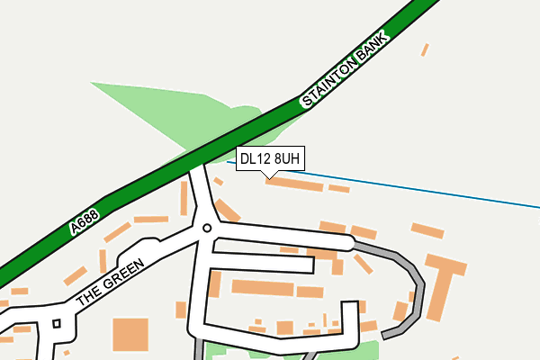 DL12 8UH map - OS OpenMap – Local (Ordnance Survey)