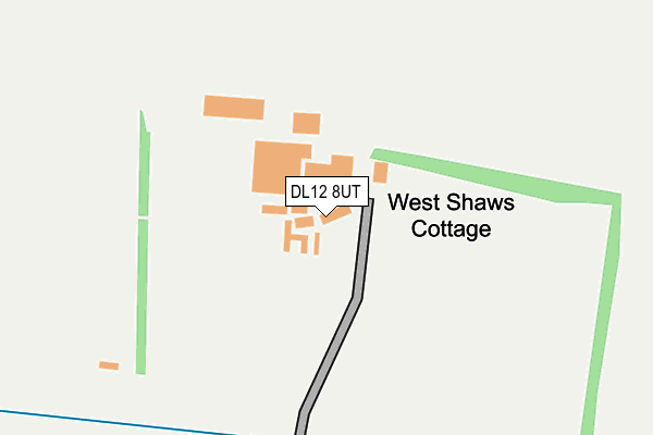 DL12 8UT map - OS OpenMap – Local (Ordnance Survey)