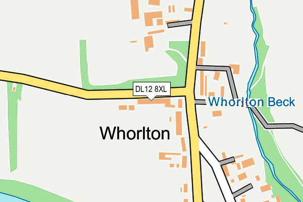 DL12 8XL map - OS OpenMap – Local (Ordnance Survey)