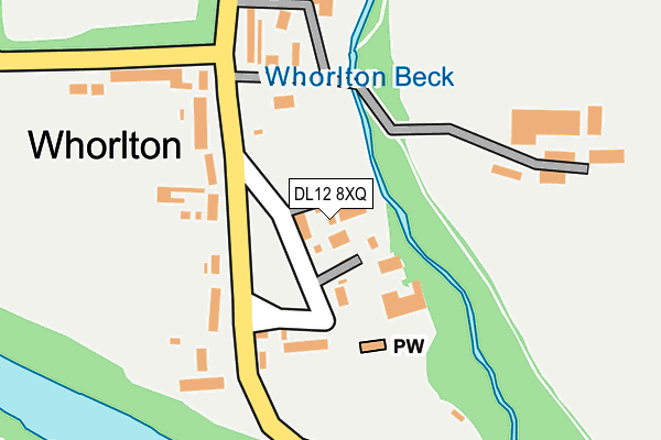 DL12 8XQ map - OS OpenMap – Local (Ordnance Survey)