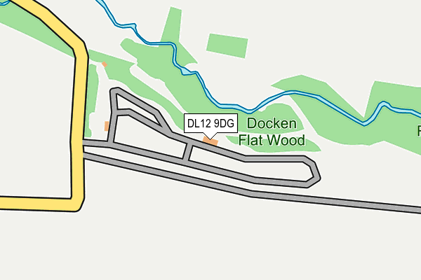 DL12 9DG map - OS OpenMap – Local (Ordnance Survey)