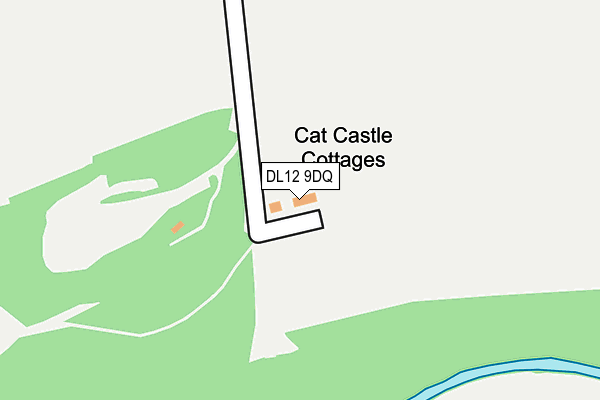 DL12 9DQ map - OS OpenMap – Local (Ordnance Survey)