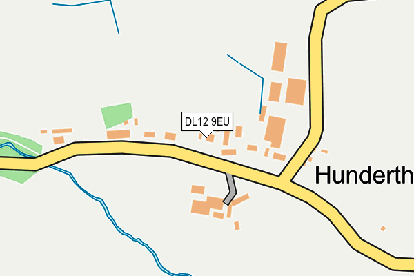 DL12 9EU map - OS OpenMap – Local (Ordnance Survey)