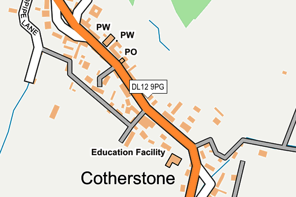 DL12 9PG map - OS OpenMap – Local (Ordnance Survey)