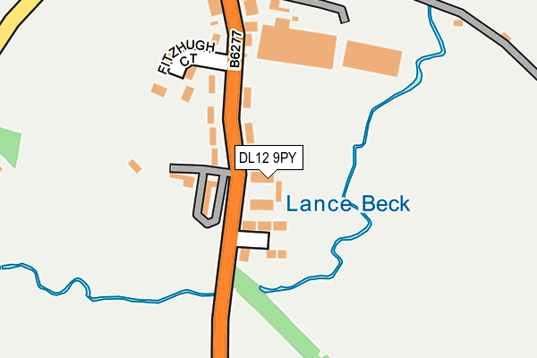 DL12 9PY map - OS OpenMap – Local (Ordnance Survey)