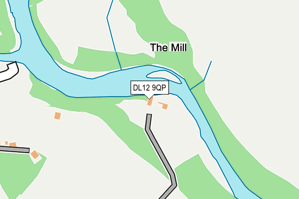 DL12 9QP map - OS OpenMap – Local (Ordnance Survey)