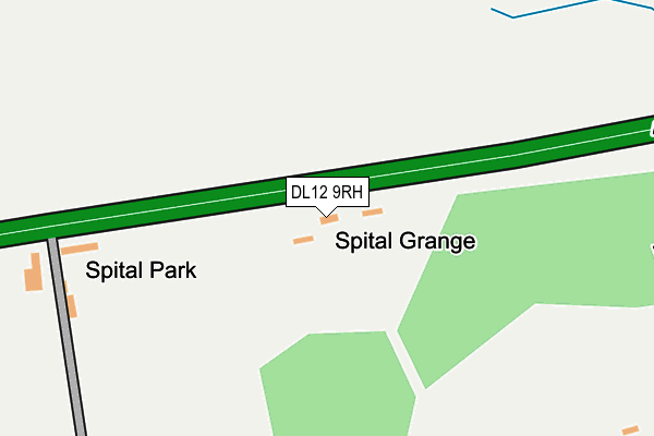 DL12 9RH map - OS OpenMap – Local (Ordnance Survey)