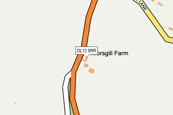 DL12 9RR map - OS OpenMap – Local (Ordnance Survey)