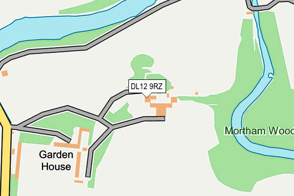 DL12 9RZ map - OS OpenMap – Local (Ordnance Survey)