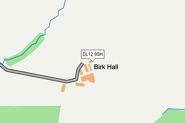 DL12 9SH map - OS OpenMap – Local (Ordnance Survey)