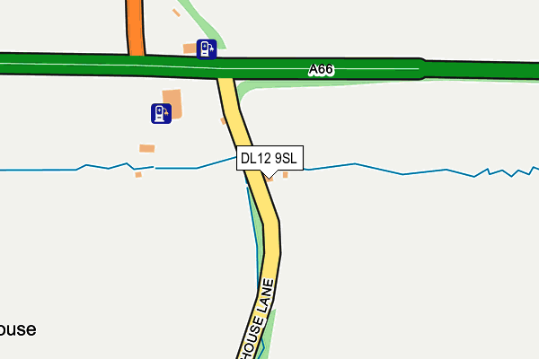 DL12 9SL map - OS OpenMap – Local (Ordnance Survey)