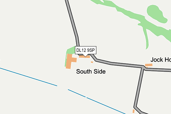 DL12 9SP map - OS OpenMap – Local (Ordnance Survey)